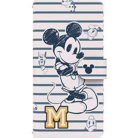 [S2B] Disney Mickey Varsity Thin Diary Case-Smartphone Card Storage Wallet iPhone Galaxy Case-Made in Korea